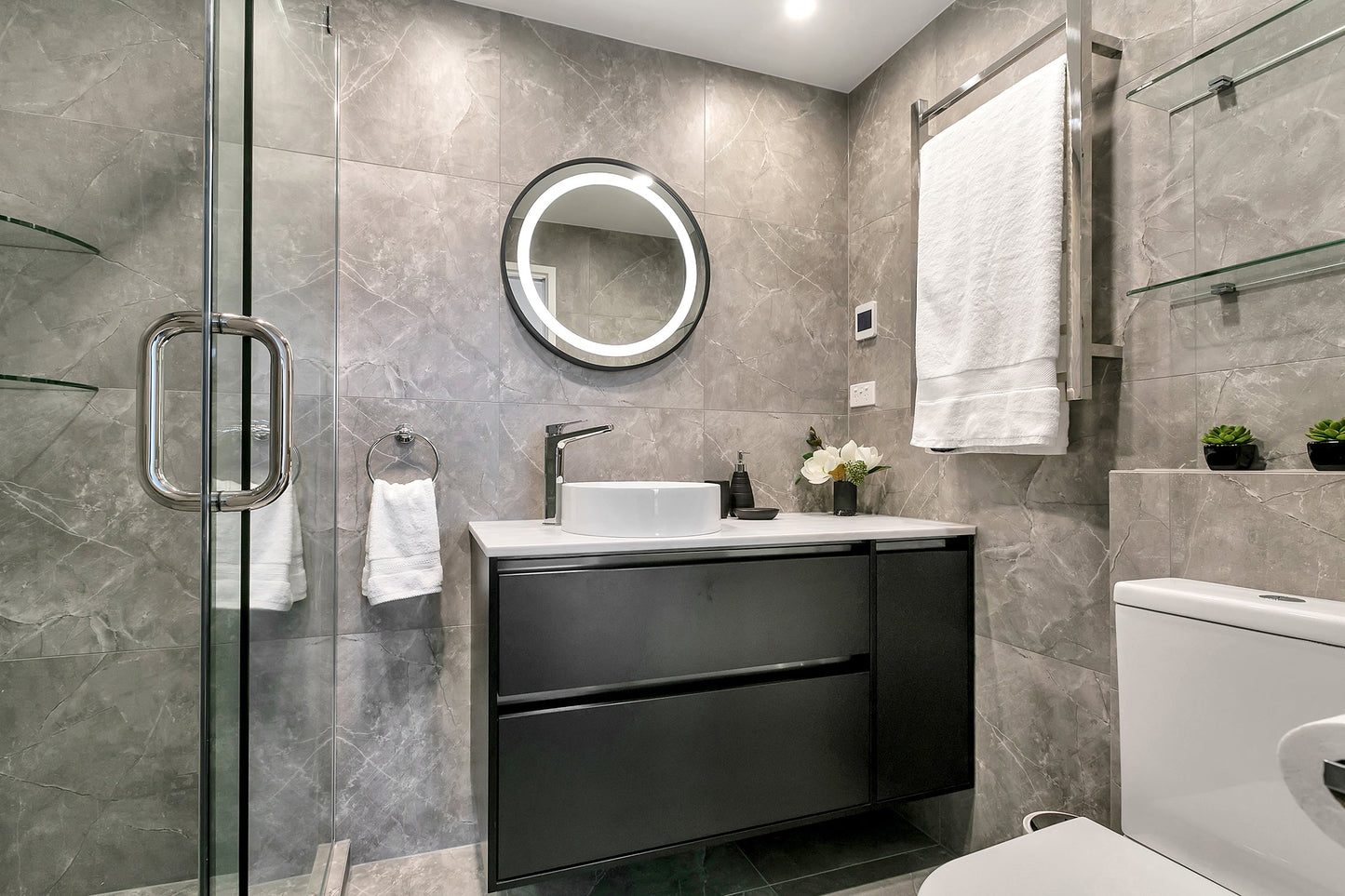 Round Framed LED Mirror | 600mm | Callista