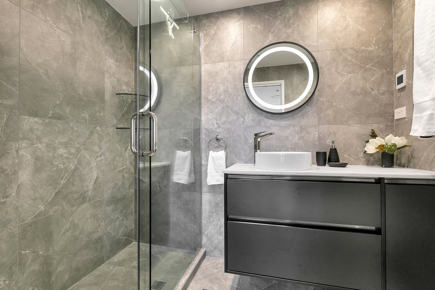 Round Framed LED Mirror | 600mm | Callista