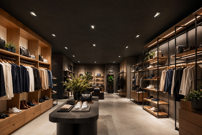 Aurora - Rectangular Retail Shop - Tilt Downlight