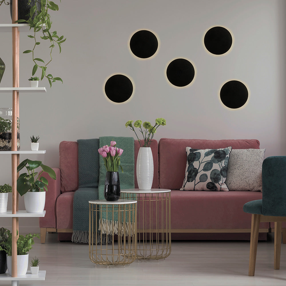 Deco Backlit Round Wall Light