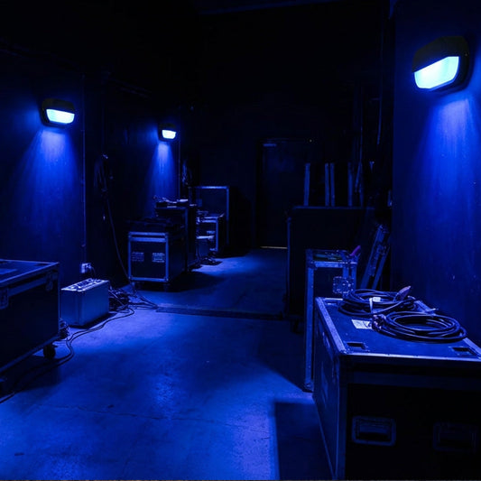 Blue LED Oval Bulkhead | Ovate Eyelid