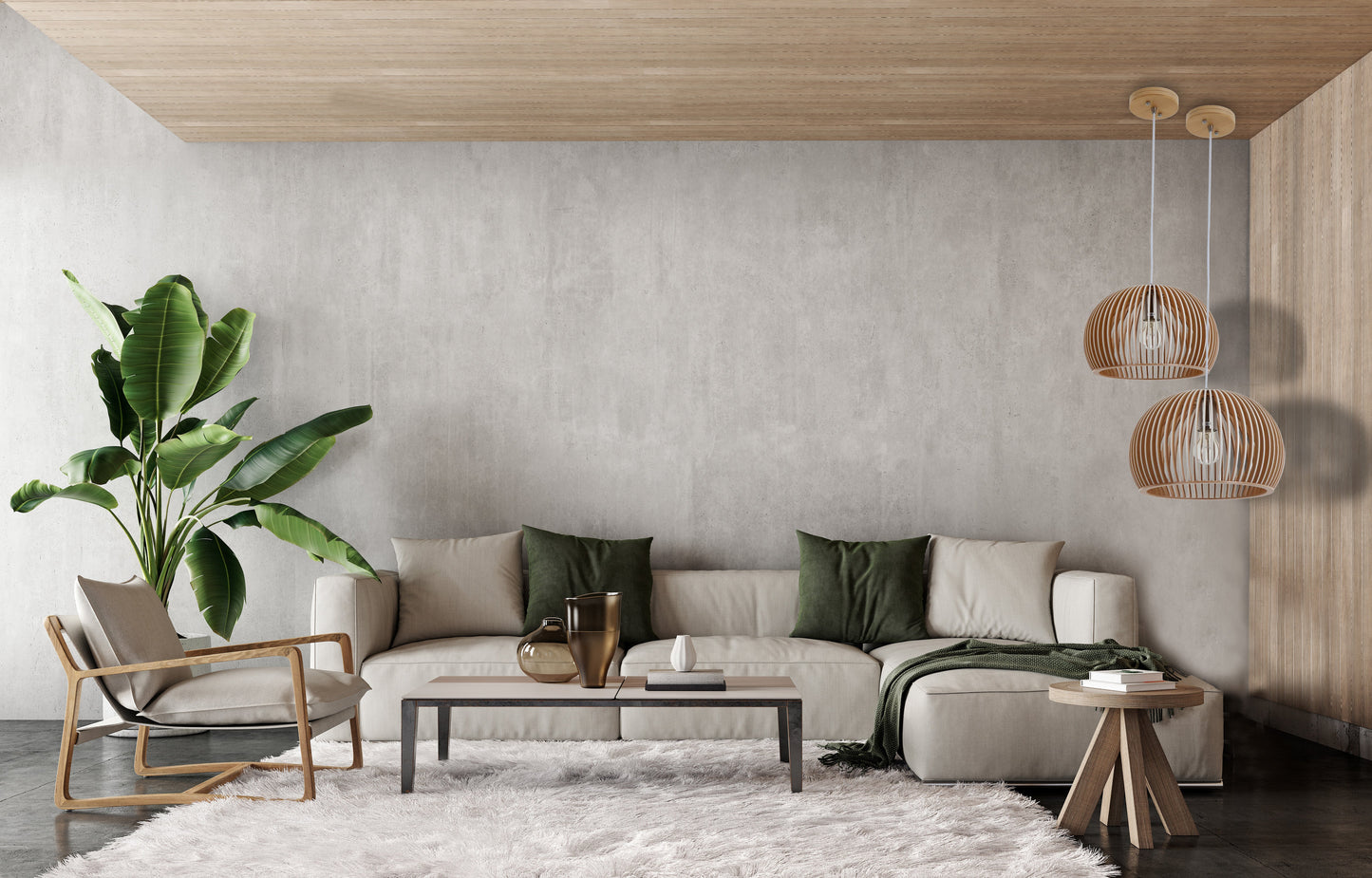 Leo - White Wooden Pendant