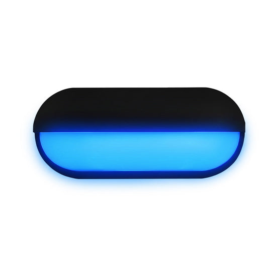 Blue LED Oval Bulkhead | Ovate Eyelid