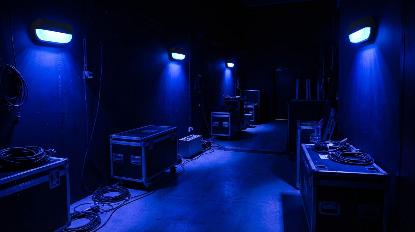 Blue LED Oval Bulkhead | Ovate Eyelid